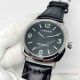 Copy Panerai Luminor PAM00112 Watch Green Markers Black Leather Strap (2)_th.jpg